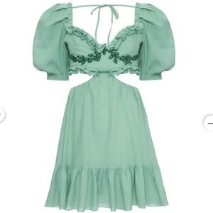 PatBO green dress - new without tags